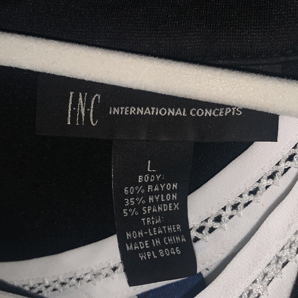 INC International Concepts Black Jacket L - Picture 3 of 8
